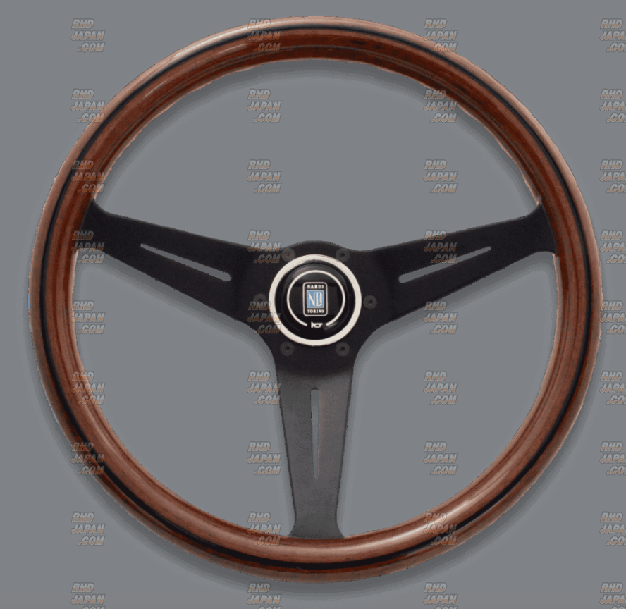 NARDI Classic Steering Wheel Wood & Black Spoke Deep Cone - 350mm